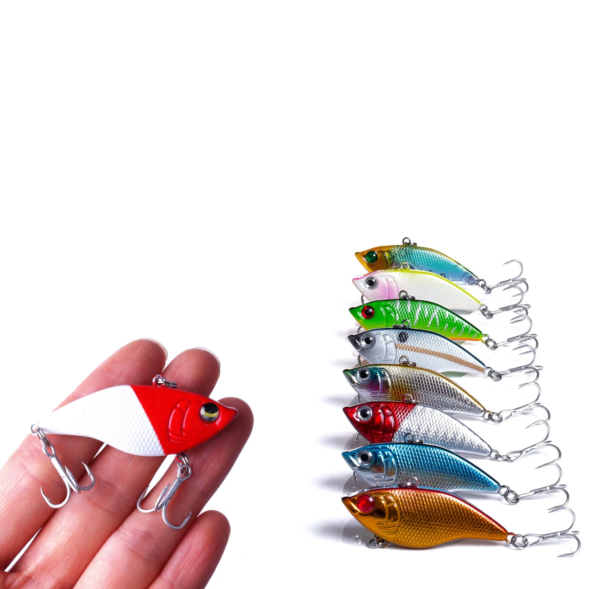 

15g Micro Plastic VIB Blank Bait Rattle Design Long Cast Slow Sinking Wholesale Freshwater Fishing Lure Tackle