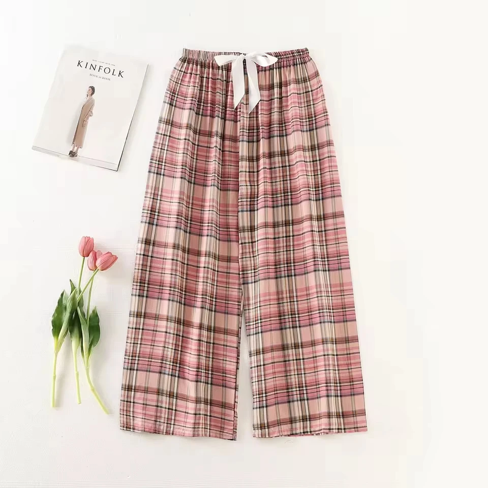 

Cargo Pants Women High Waist Women'S Spring And Summer Beach Pants Cotton Silk Home Clothes Pants брюки женские