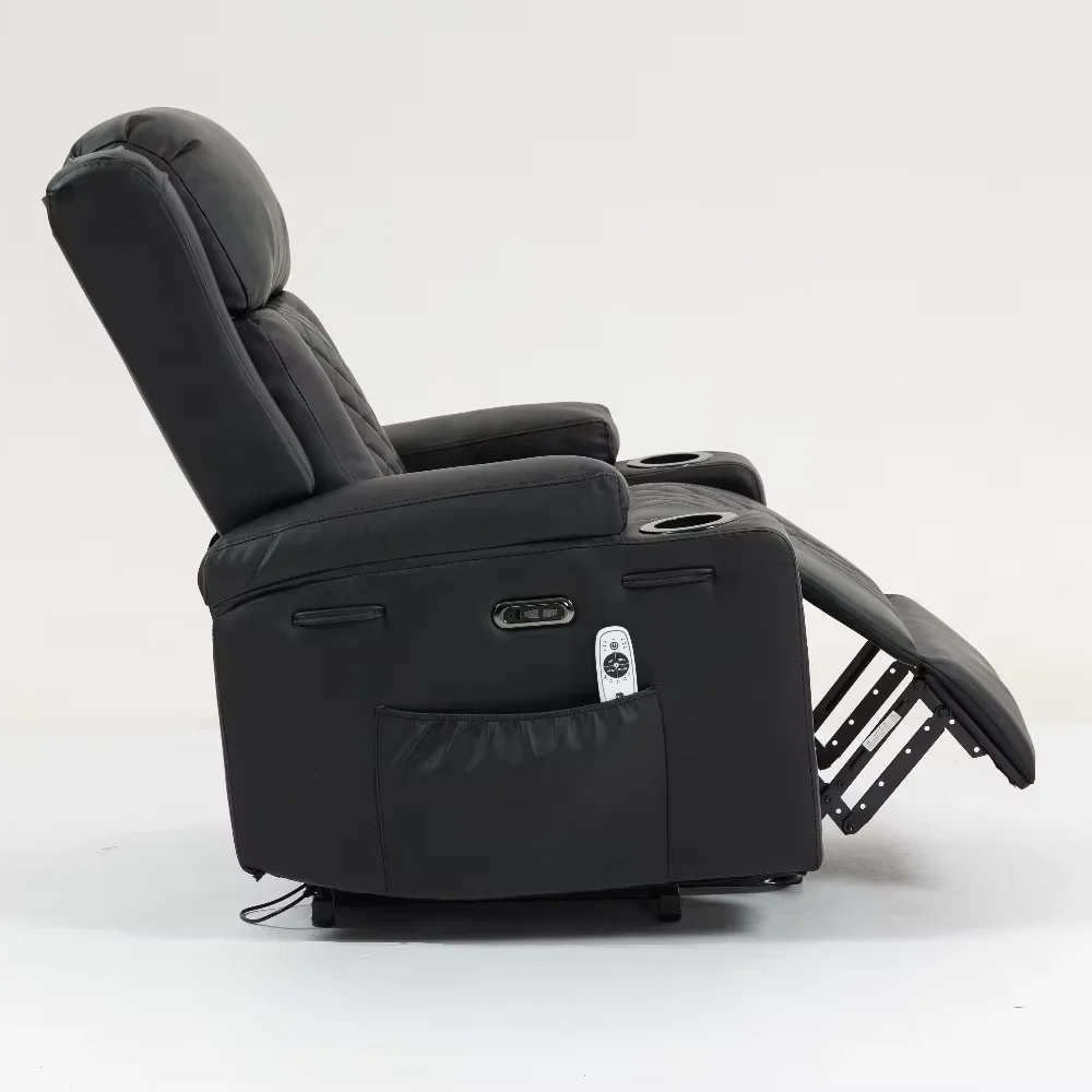 Sofá Reclinable Eléctrico Individual Estilo Antiguo 2026, Moderno, Cómodo, con Masaje, Calefacción, Ajustable y Elevable para Personas Mayores, Extensible