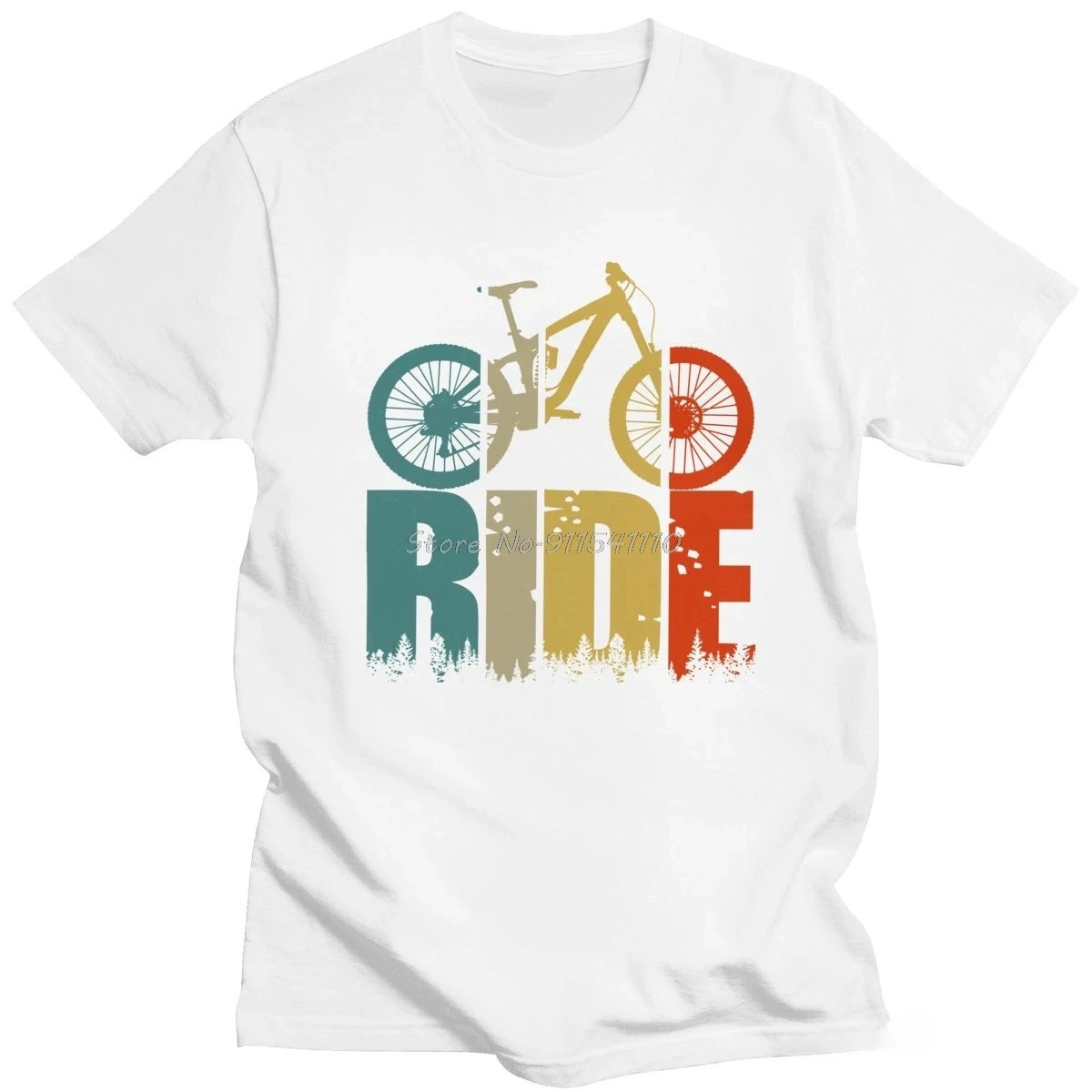 Tops Retro Ride Your Mountain Bike T-Shirt Men Cyclists and Bikers Gift Clothing Creative Graphic Tshirts Cool Roupas Masculinas