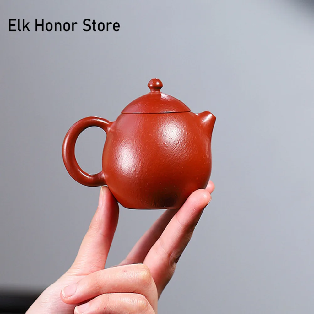 120ml Authentic Chinese Yixing Purple Clay Teapots Famous Artists Handmade Dragon Egg Tea Pot Kettle Zisha Tea Set Teaware Gift