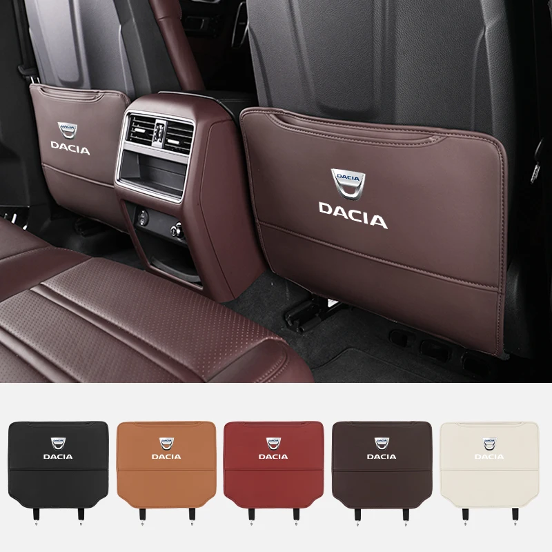 Car Stickers Seat Anti-Kick Pad Leather Seat Protector Cover For Dacia Logan Mcv 2 Duster Sandero Lodgy Dokker Stepway Solenz