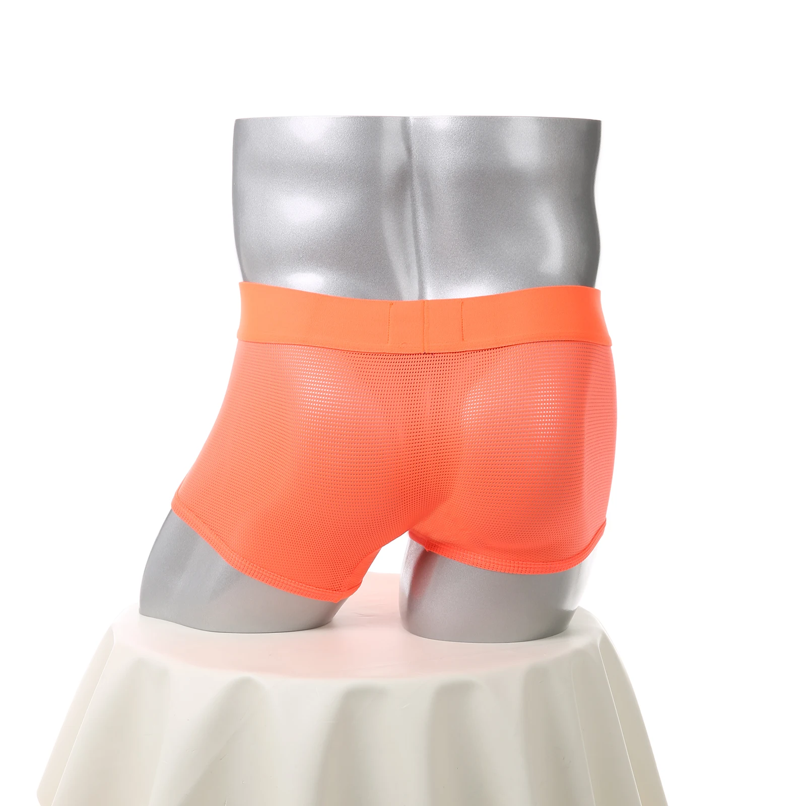Netz-Boxershorts Sexy Bulge Penis Pouch Herren Unterwäsche Boxershorts Unterhosen Slips Cueca Hombre Boxershorts – Detail 8