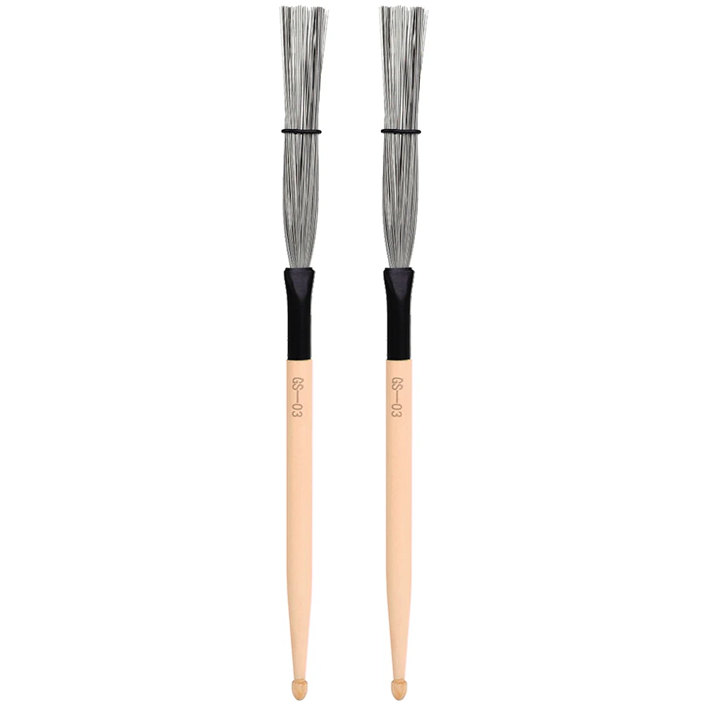 

1Pair Drum Wire Brush MultiColored Maple Wood Percussion Instrument Jazz Drum Special Brush Beginner Drummers Equipment
