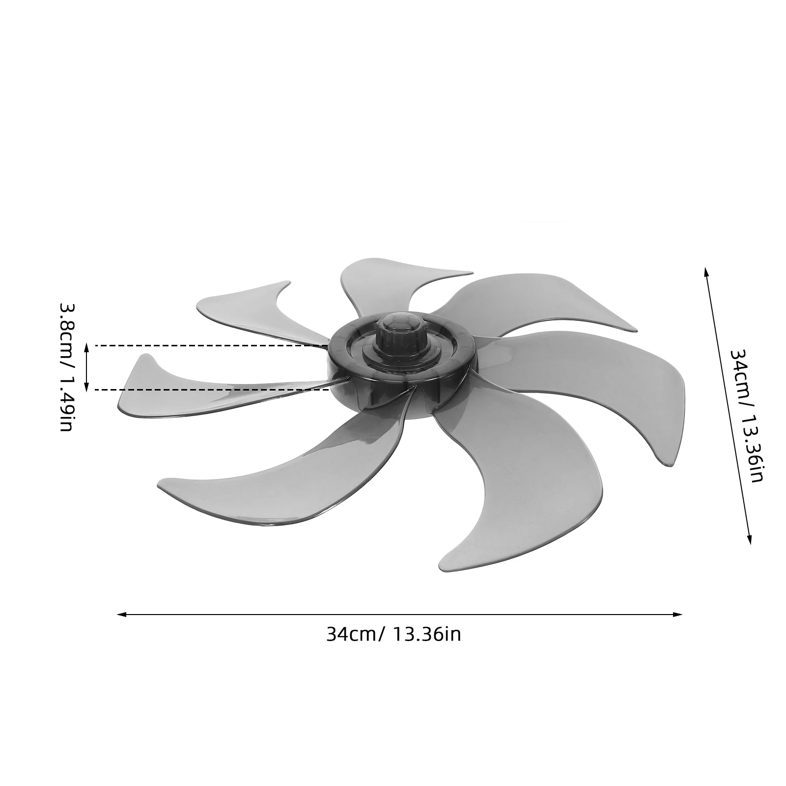 Lâmina de ventilador de chão, pedestal de pé, peça de reparo, substituição de lâminas de 14 espaços, folha para acessórios de mesa