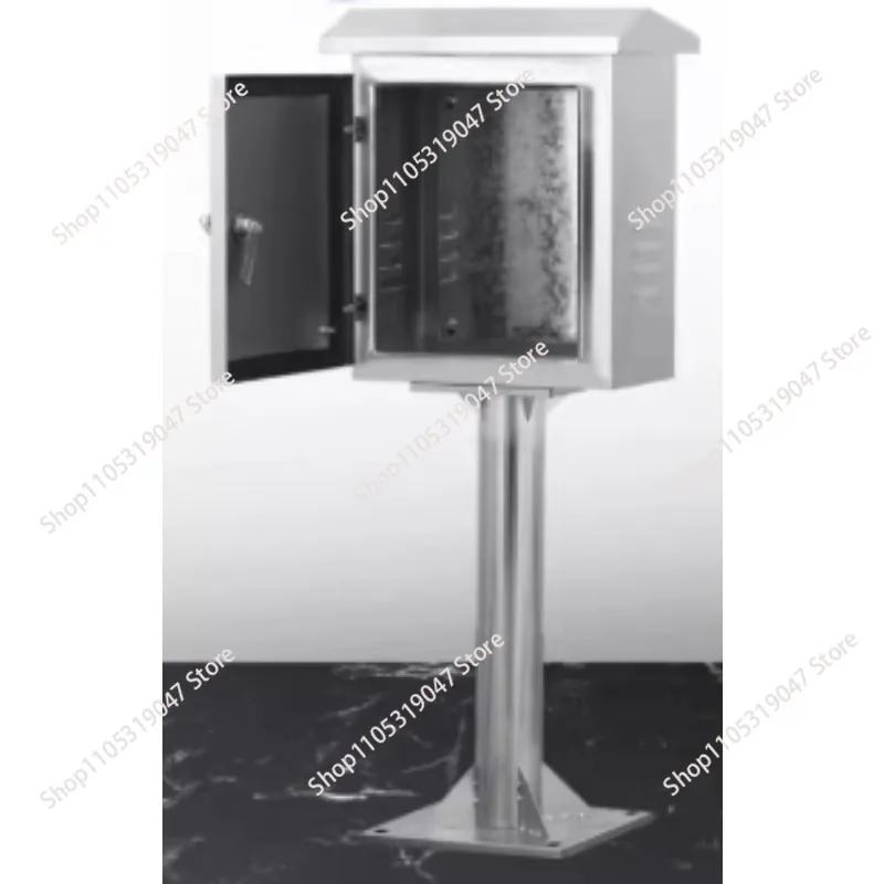 Outdoor 304 stainless steel column box double-door instrument monitoring distribution box