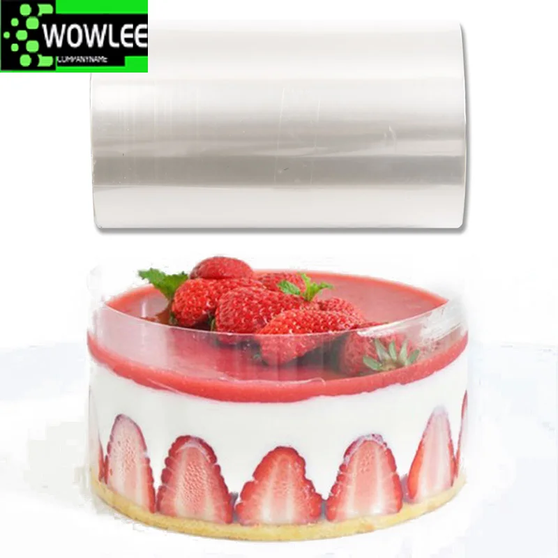 

DIY Acetate Film For Cake Decor Transparent Surround Mousse Sheets Surrounding Edge Collar Kitchen Bakeware