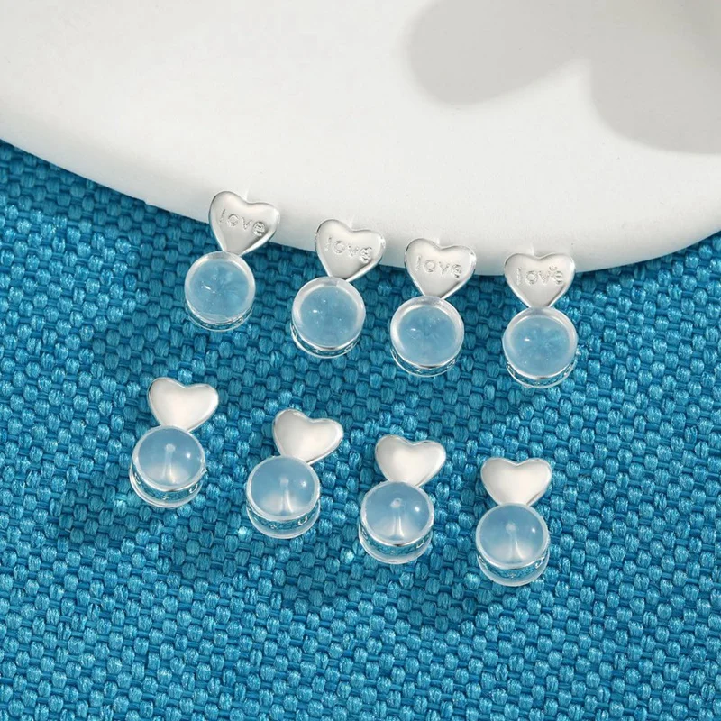 8PCS Earring Backs For Droopy-Ears, Earring Lifter Backs Replacements For Heavy Earrings