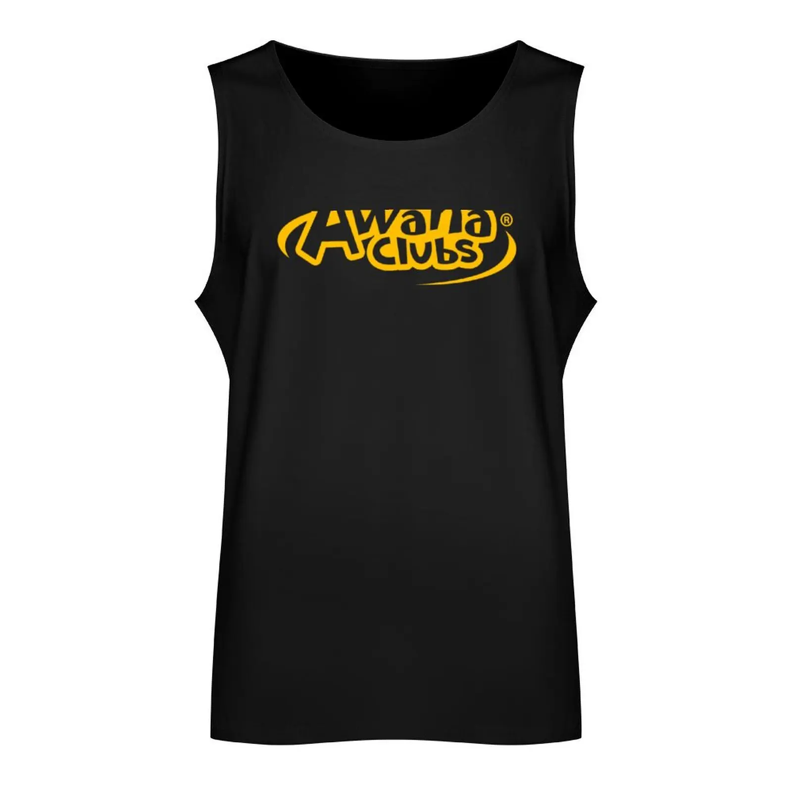 Yellow Awana Clubs Tank Top gym shirt man t-shirts for Men's gym bodybuilding t-shirt