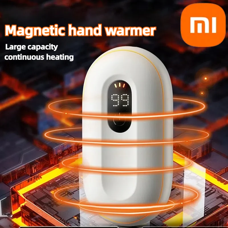 Xiaomi Magnetic Separation Hand Warmer Smart Digital Display With Three Adjustable Temperatures Portable Hand Warmer