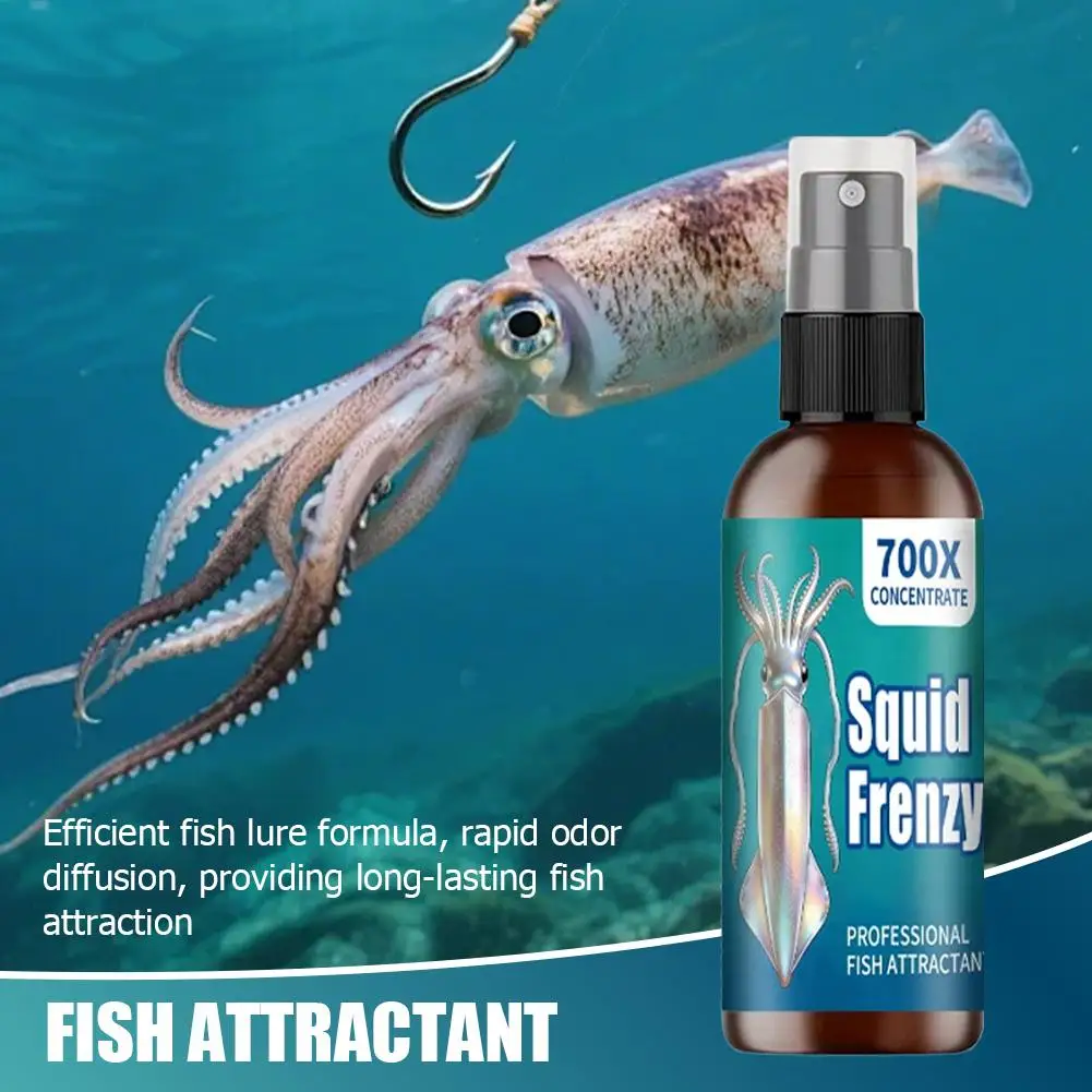 Liquide de pêche multi-effets pour calmars, spécialement conçu, stimule rapidement la faim des calmars, liquide de pêche professionnel, attractif pour calmars