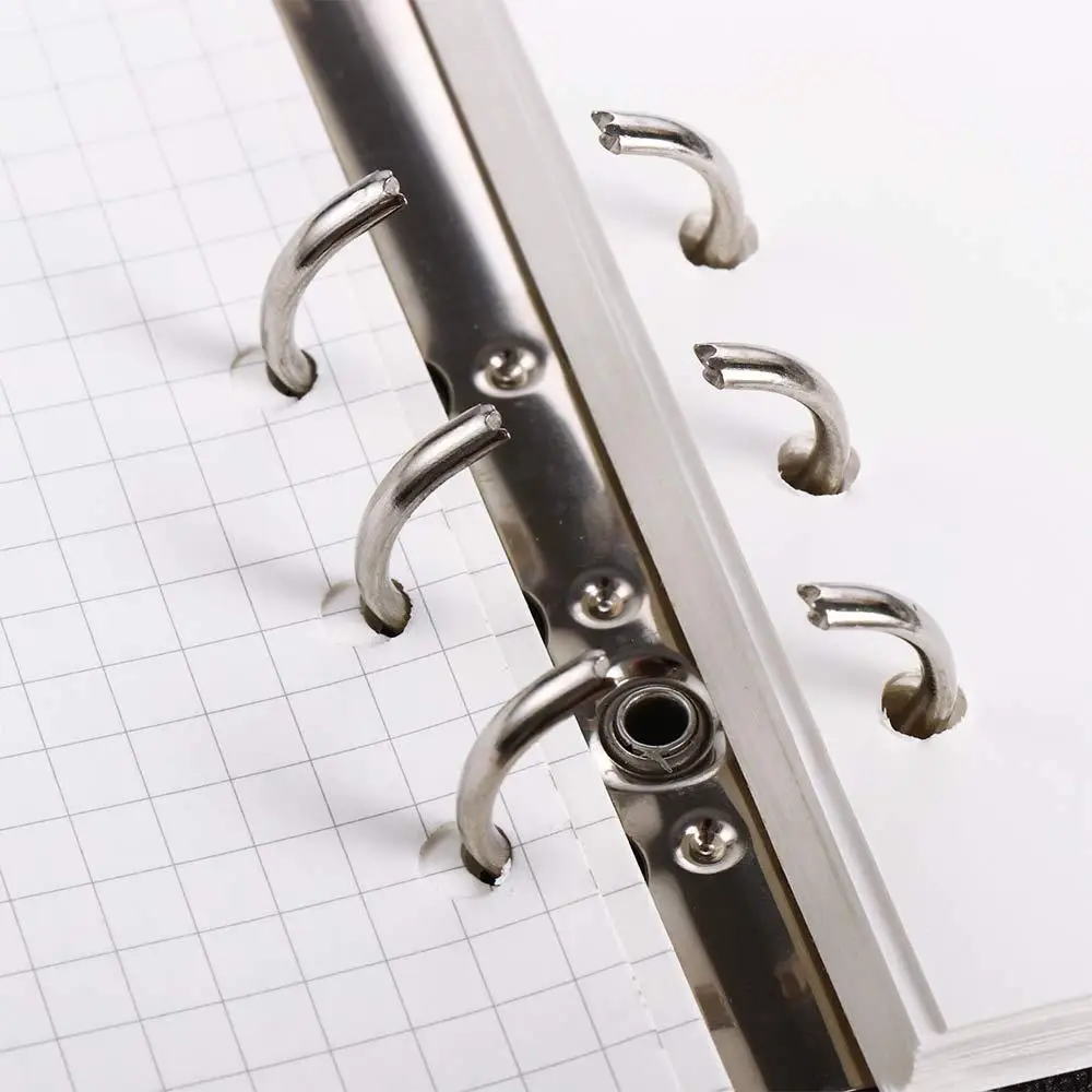 

School A4/A5/A6/A7 Clip File Transparent Plastic Loose Leaf Ring Planner Notebook Binder