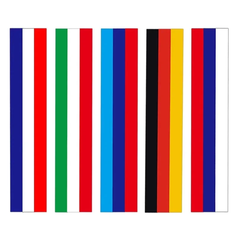 New Creative Steering Wheel German Flag Car Wrap, Modified Steering Wheel Decal, Personalized Three-color Logo Sticker J02