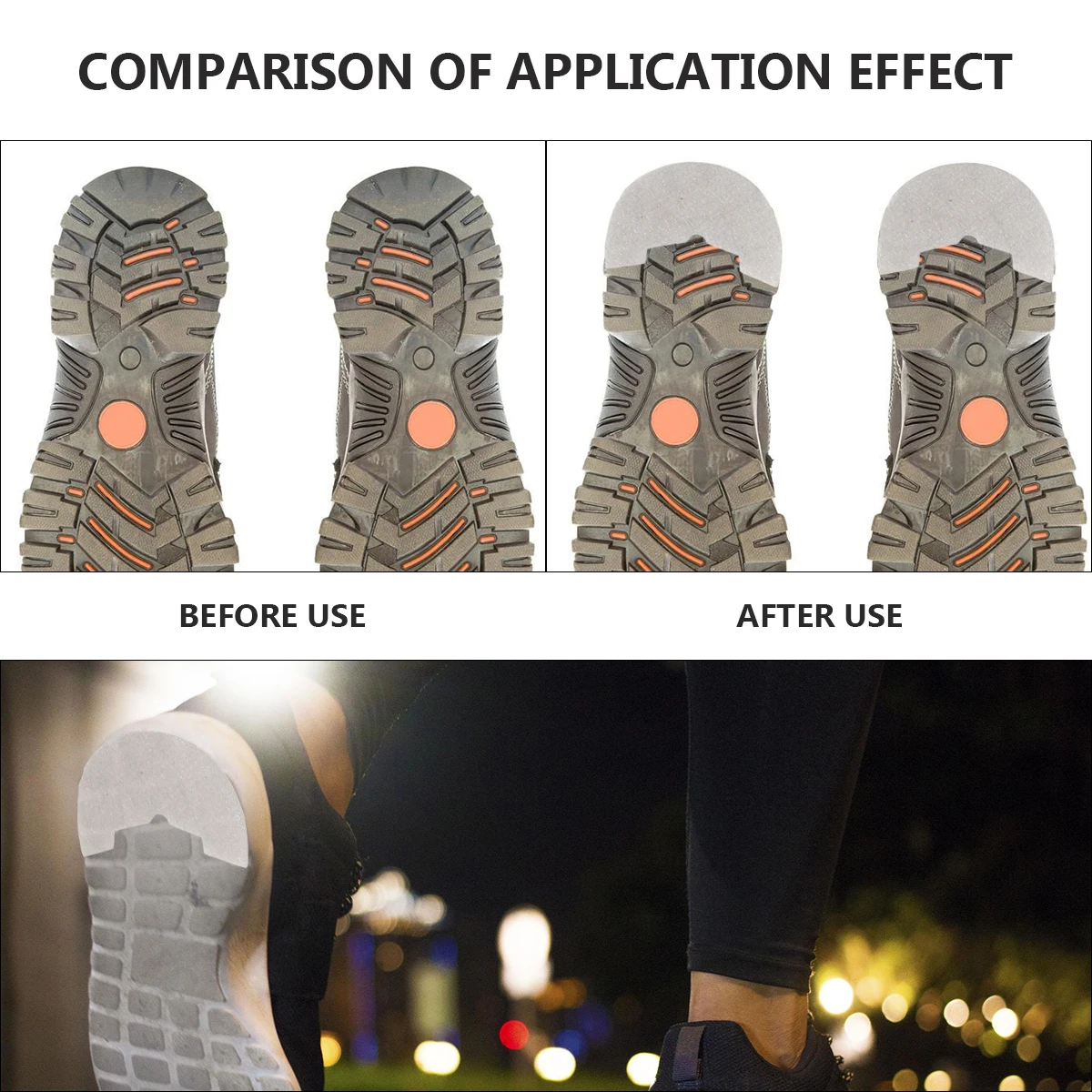 

Shoe Sole Sticker Nonslip Pads for Gym Sneakers Self Adhesive Wear Resistant Protective Insole Cushions Anti Slip Design