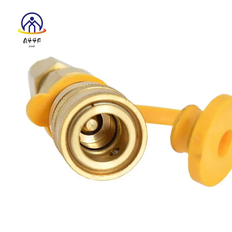 Raccordi a collegamento rapido per propano con connettore rapido per gas naturale A44F-3/8 pollici per tubo flessibile per gas propano LP a disconnessione rapida