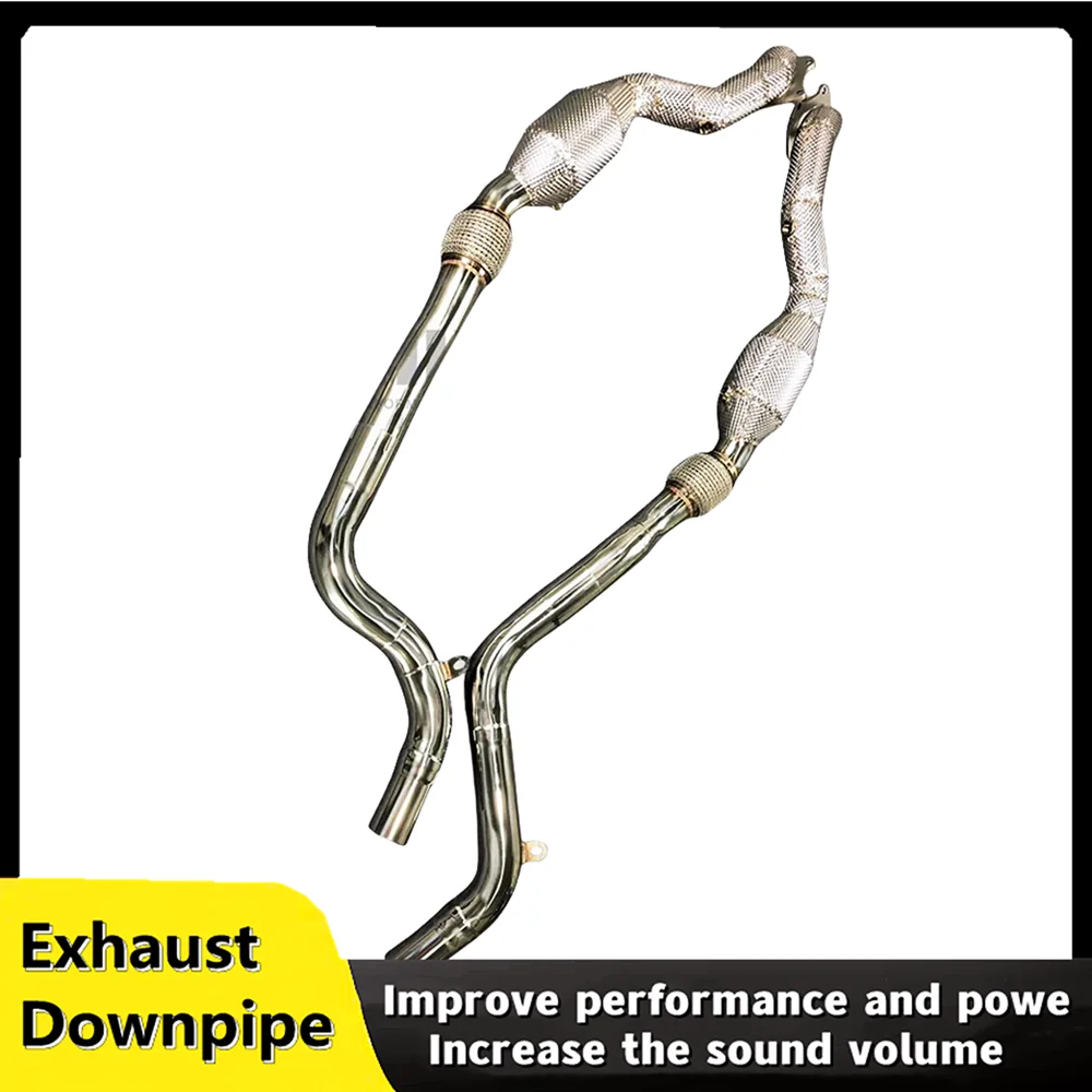 

For Dodge Challenger 3.6 2009-2021 auto parts stainless steel high flow exhaust system Catalytic catless downpipe