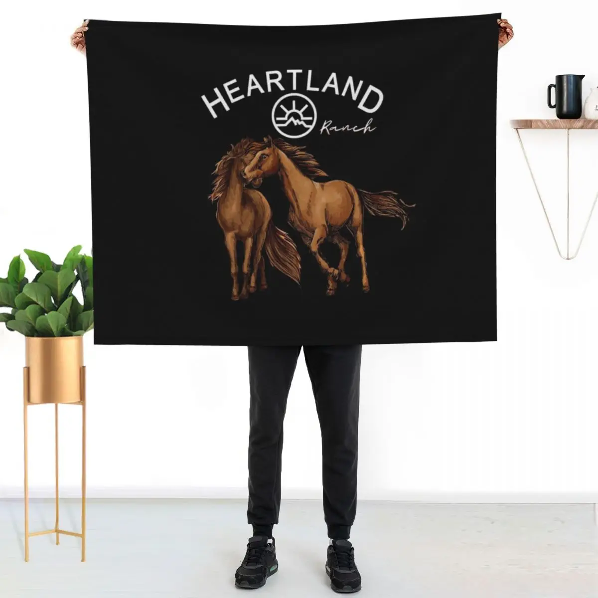 Heartland Ranch, Heartland Horse Throw Blanket Giant Sofa blankets ands Loose Flannels Blankets For Baby Picnic Blankets