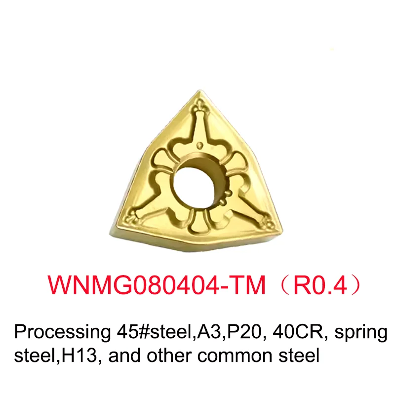 

CNC Insert Peach-Shaped Outer Circle Rough Turning Tool Head WNMG 08040408 Stainless Steel Slotting Lathe Inner Hole Cutter