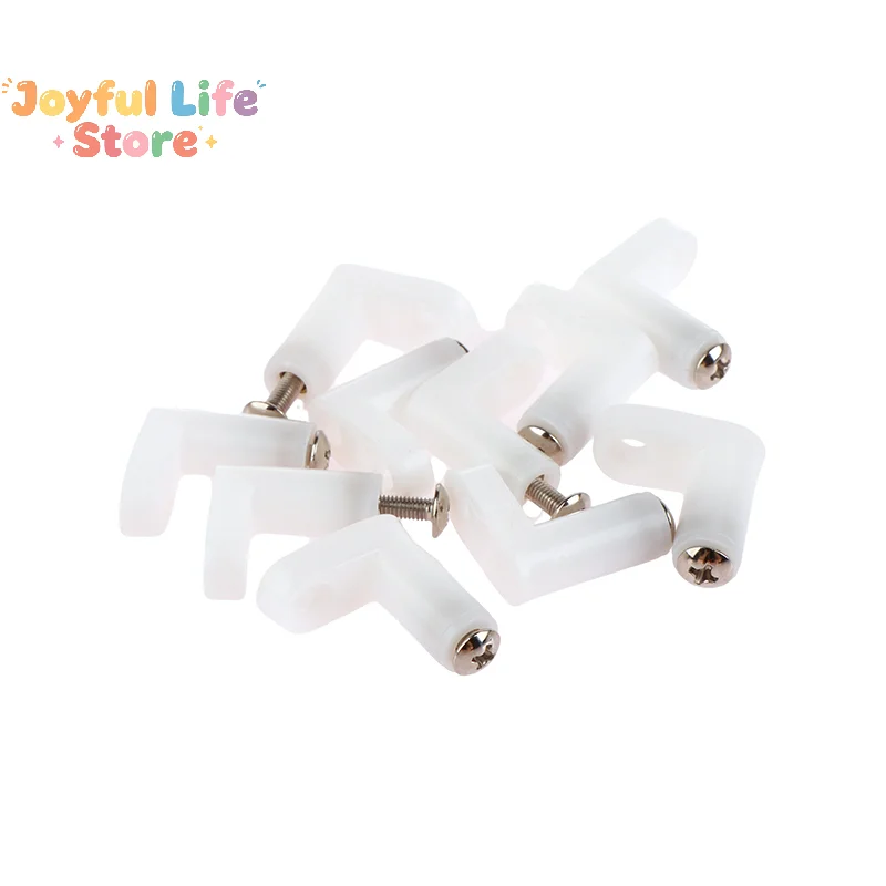 10Set PCB Type Mounting Feet With Screws For Motherboard Fixed Host Fixing Feet L Right Angle Bracket Fixing Feet Fittings