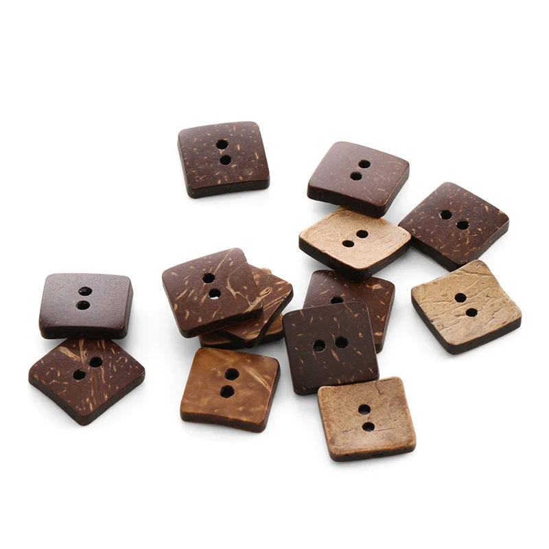 

Пряжка из натуральной скорлупы кокоса, квадратная пряжка в форме сердца в форме кокоса