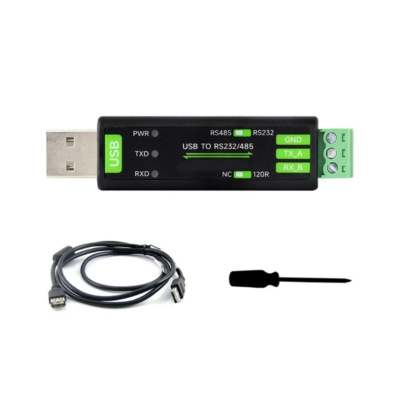 USB to RS232/485 Universal Serial Communication Converter FT232RNL Chip Solution with 3 LED Light Adapter