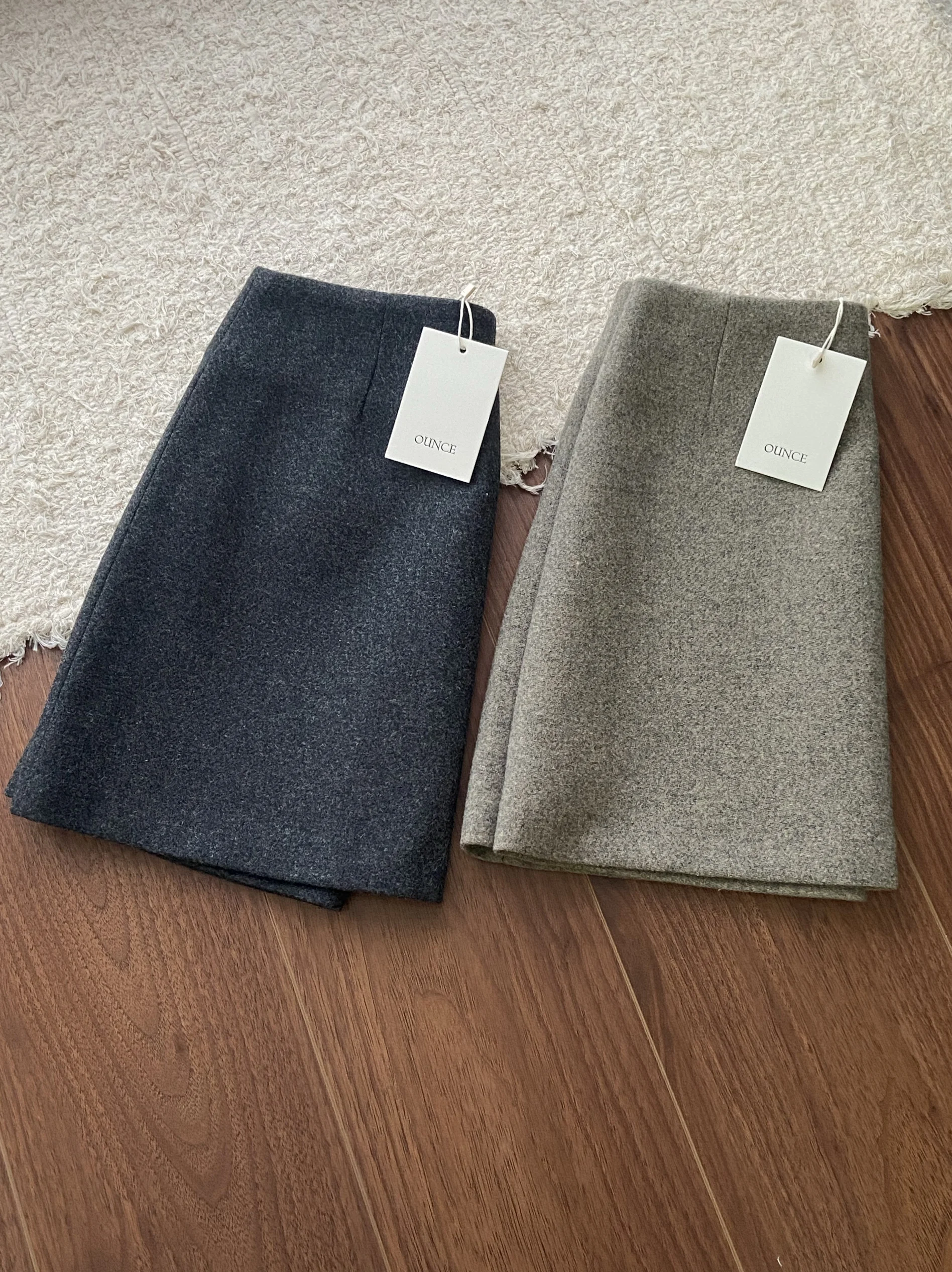

Юбка My Autumn Winter Treasure ort, шерстяная юбка трапециевидной формы с высокой талией, эффект похудения и повышения, поездка на работу