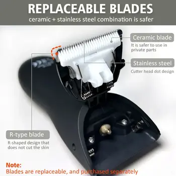 デリケートゾーン用プロ仕様トリマー - 股間、胸毛、ビキニライン、アンダーヘアの除去、デリケートゾーントリマー、メンズグルーミング 10 best sales 経絡トリマー - №1