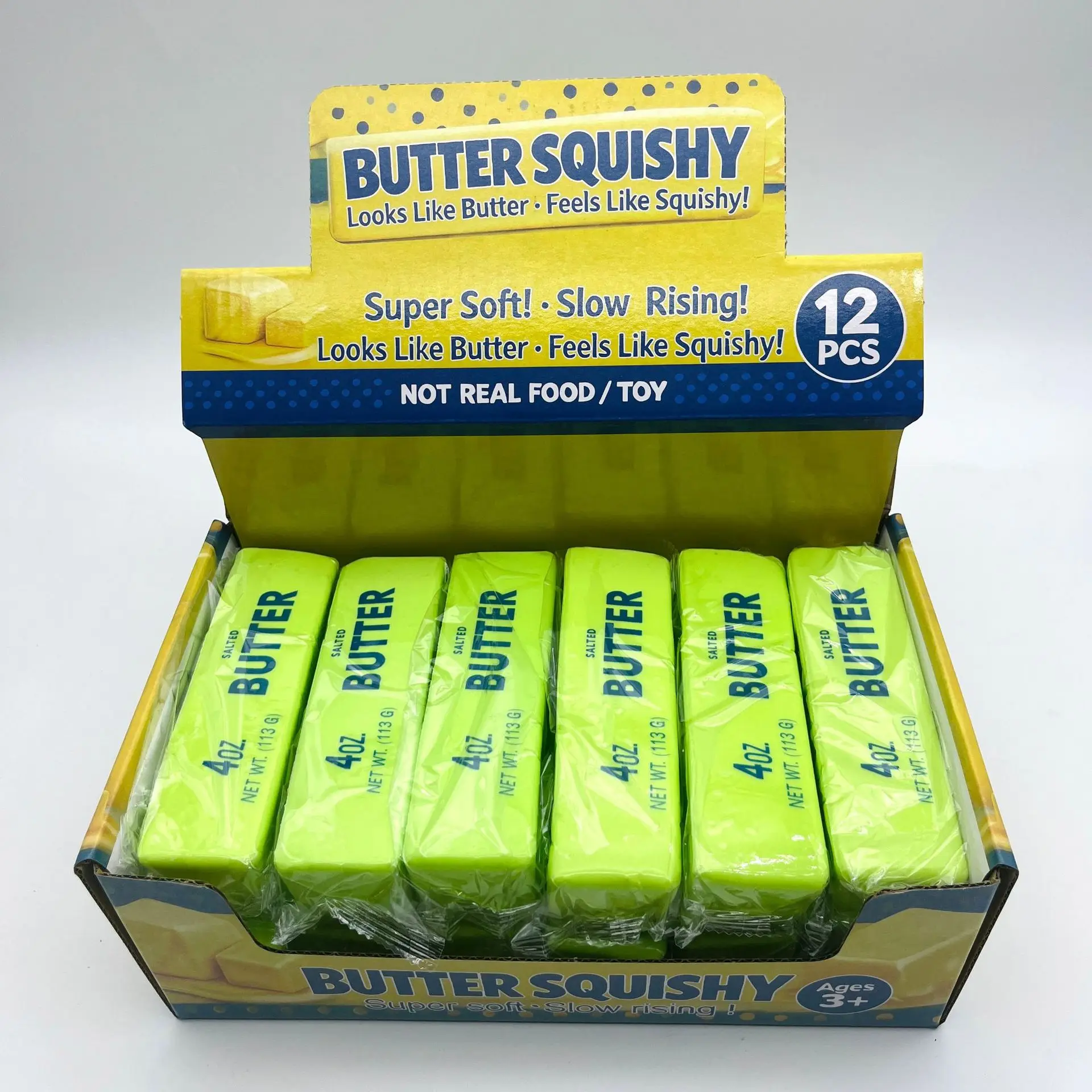 1 Stück Simulierter Goldbarren Squishy Langsam aufsteigendes Stressabbau-Spielzeug Realistischer Goldbarren Quetsch-Anti-Angst-Fidget-Spielzeug Party-Geschenke