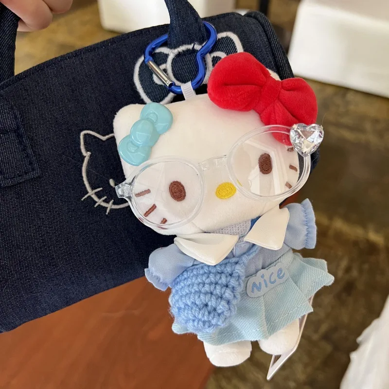 Sanrio Cartoon Hello Kitty Pluche Sleutelhanger Hanger Dagelijkse Rugzak Gepersonaliseerde Mode Accessoires Kinderfestival Geschenken