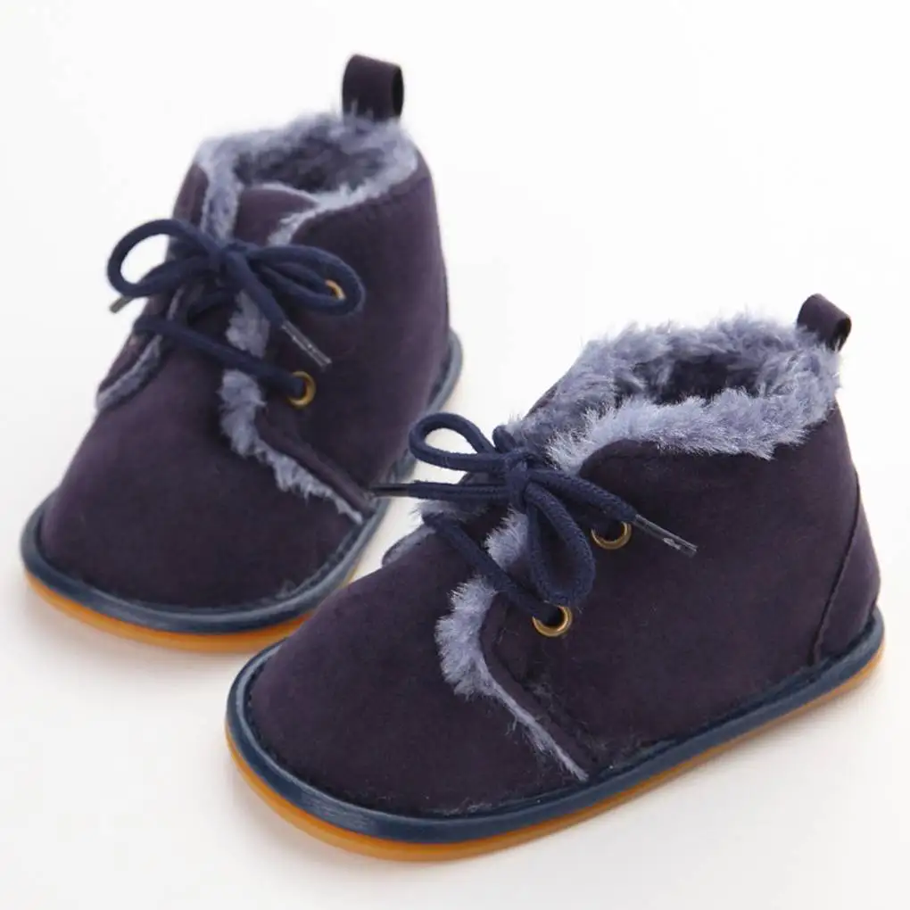 

Winter Infant Shoes Boots Unisex Baby Boys Girls Warm Cotton Anti-Slip First Walkers Crib Shoes