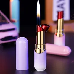 Creative Lipstick Lighter Women's Jewelry Butane Torch Cigarette Lighters Smoking Accessories Beautiful And Fun Gift for Girls