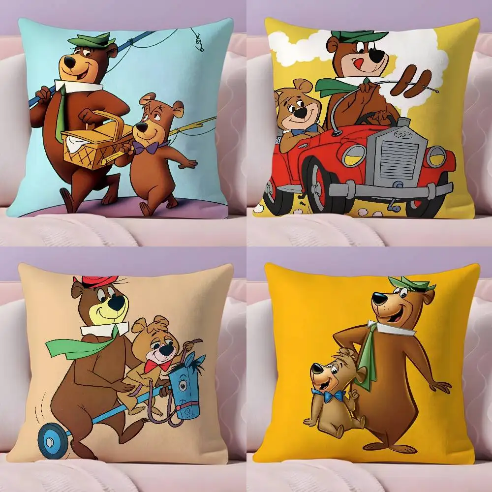 

Anime Y-Yogi B-Bear Pillow Case Pillowcase Ultra Soft Skin Friendly Fabric Cloud Like Comfort & Concealed Zipper