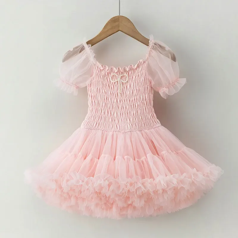 Girl Princess Dress Baby Girl Tulle Dress 2023 New Summer Girls Cake TUTU Skirts Party Evening Girl Dresses Birthday Dress