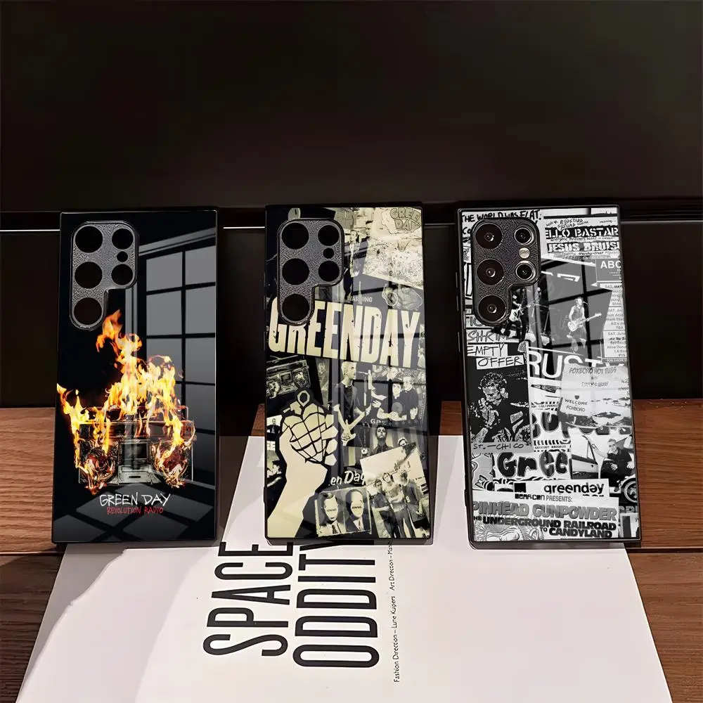 Green Day - Music Rock Band Phone Case For Samsung S26 Ultra S25 Edge Ultra S23 S22 S21 Ultra Plus S24 Fe A57 A37 Glass Cover