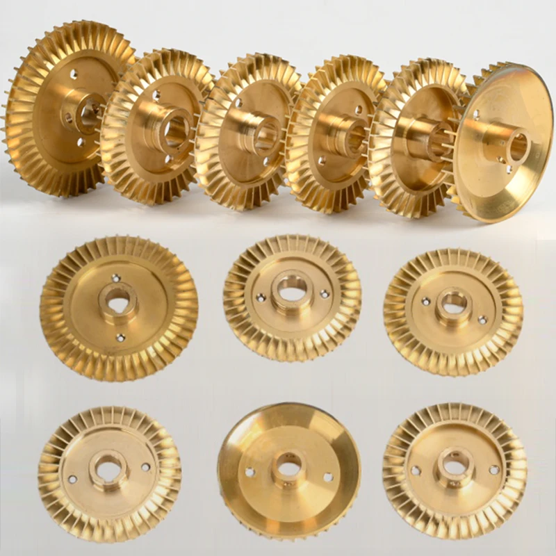 1pcs Brass Pump Copper Impeller Self-Priming Pump Impeller/Pressurized Automatic Pipeline Water Pump Booster Pump Wind Blade