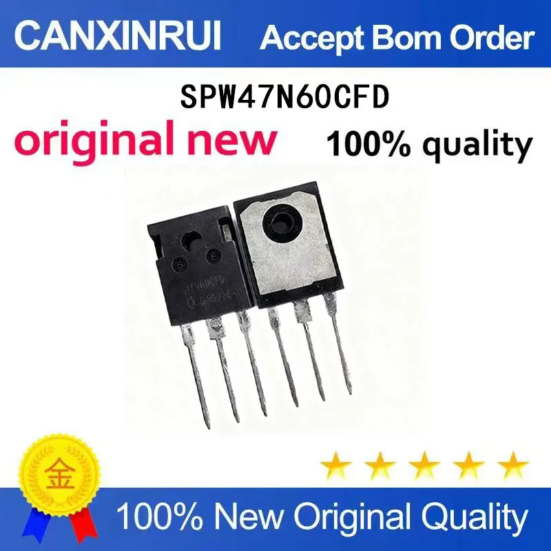 

(5-100 Pieces) Brand new original SPW47N60CFD 47N60CFD TO-247 600V 46A spot chip IC