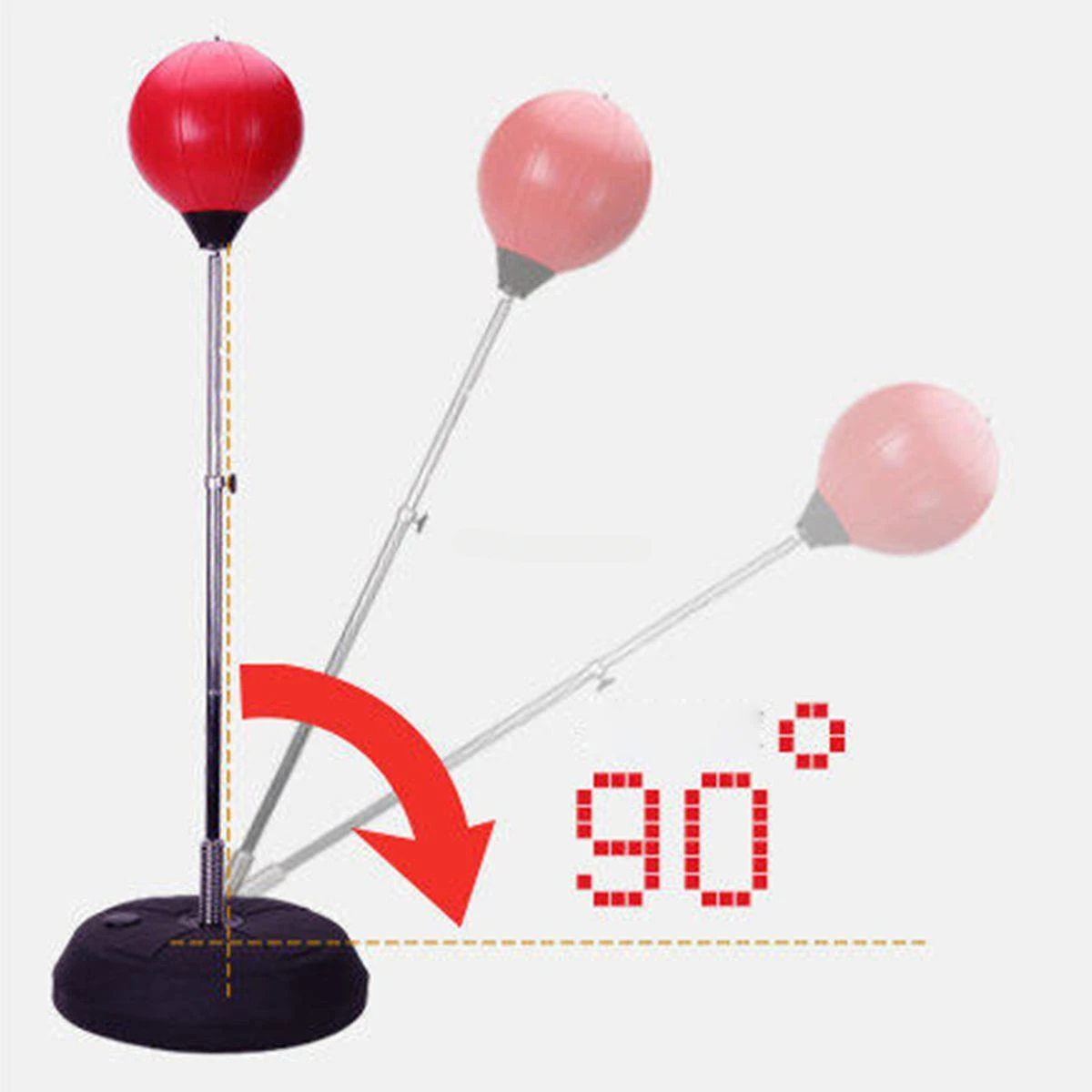 z Punching Bag Ball with Stand Kids Adults Height Adjustable Freestanding Boxing Speed Training