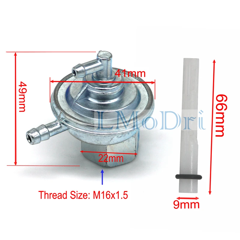 Motorcycle Fuel Cock Moped Scooter Oil Switch Fuel Petcock Valve Pump For 50cc 125cc 150cc GY6