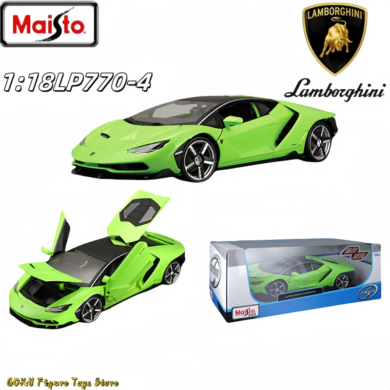 Новый оригинальный Maisto 1:18 Lamborghini Centenario, миниатюрная литая под давлением модель из сплава Lamborghini Lp770-4, модель спортивного автомобиля, игрушки, подарок для ребенка