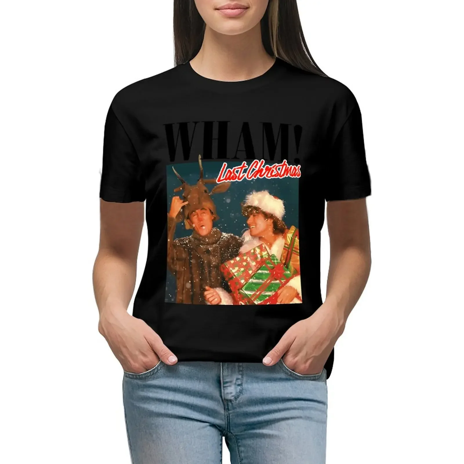 

Last Christmas Album - Vintage Band UK T-Shirt oversized sports fans summer clothes sweat t-shirts for Women pack