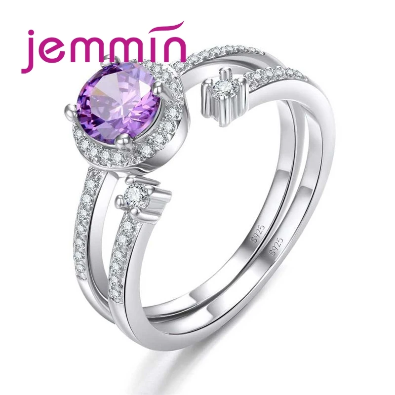 High Quality Fashion Statement 925 Sterling Silver Ring Set For Women Wedding   Party Gift HOT Selling  New Design