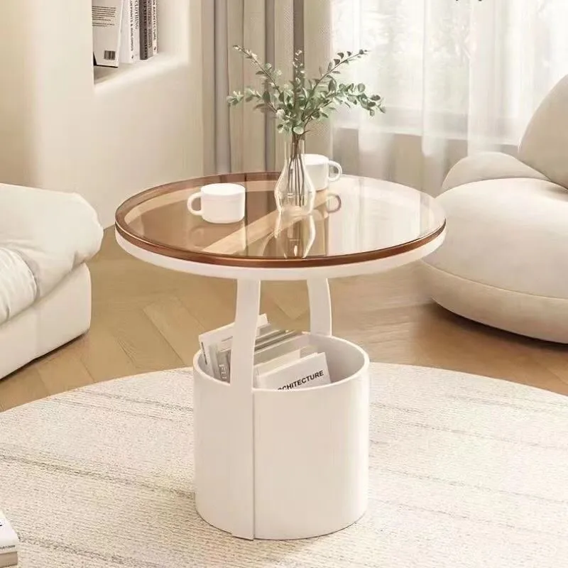 Creative Simple Sofa Side Table Small Apartment Bedroom Bedside Table Bedside Small Coffee Table Balcony Shelf Bedside Table New