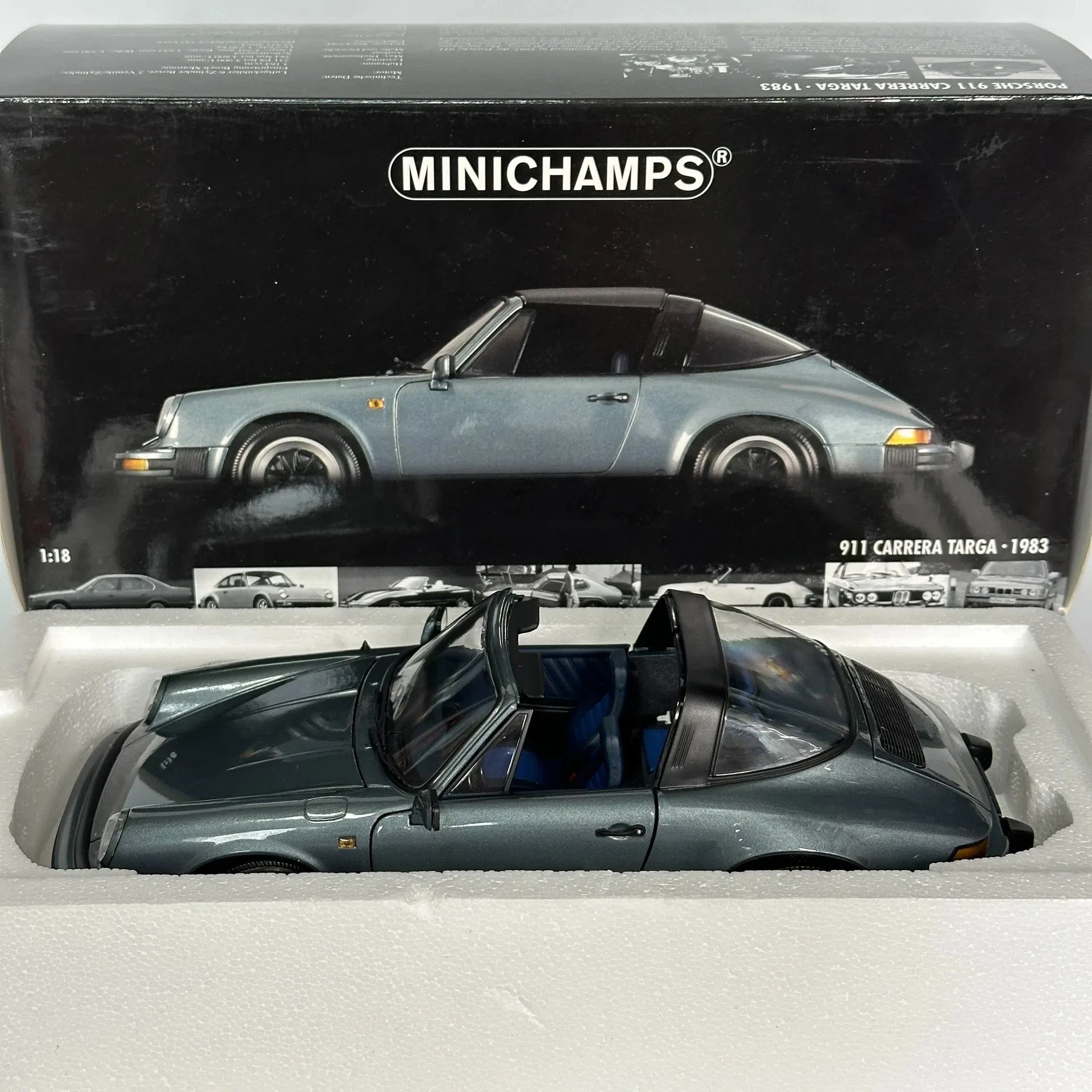 

Minichamps 1:18 930 1983 серая модель, ограниченный выпуск, все открытые металлические статические модели автомобилей из сплава, игрушка в подарок