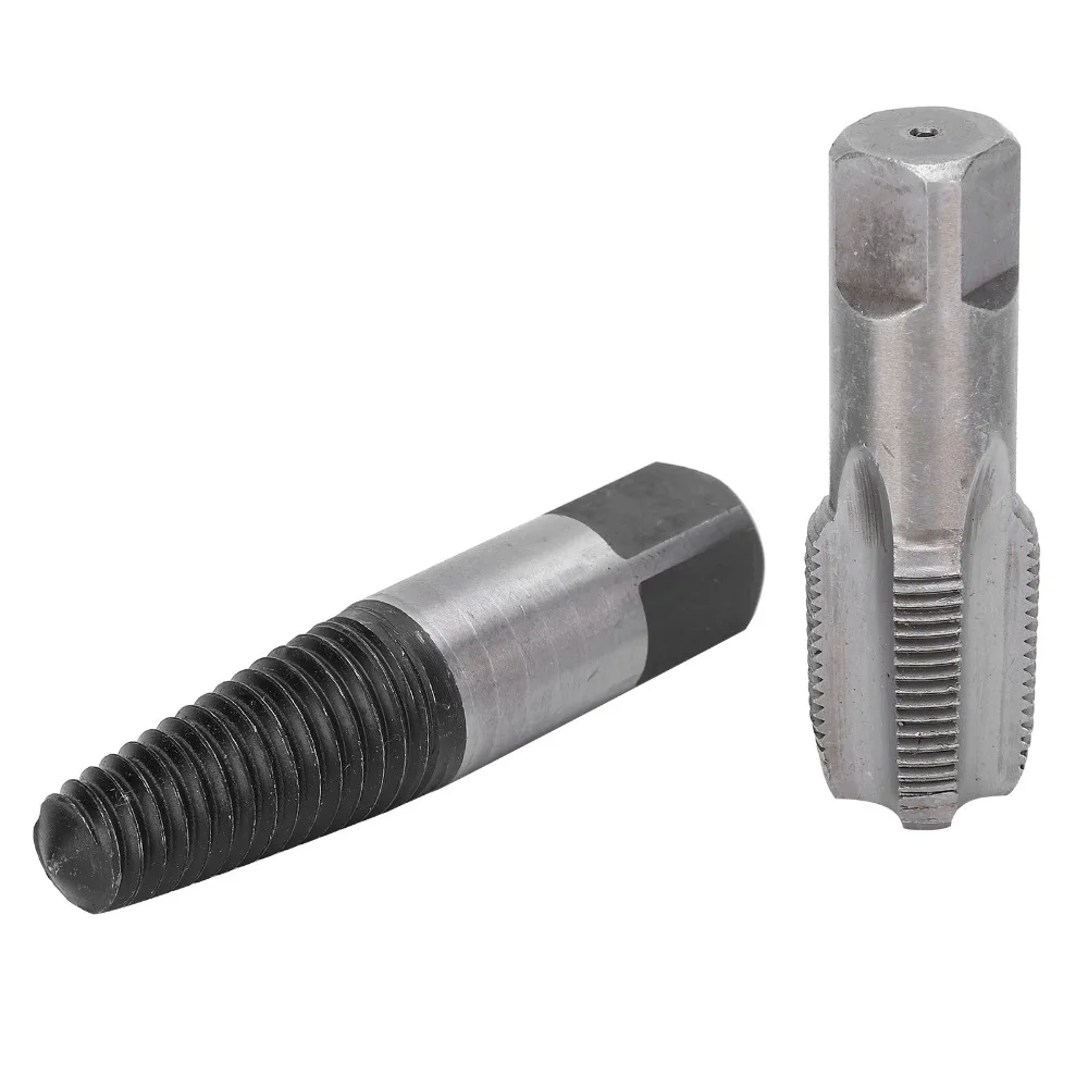 2pcs 3/4 Inch Size Broken Bolt Extractor Drill Bit Style Manual Operation Broken Screw Remover Steel Material