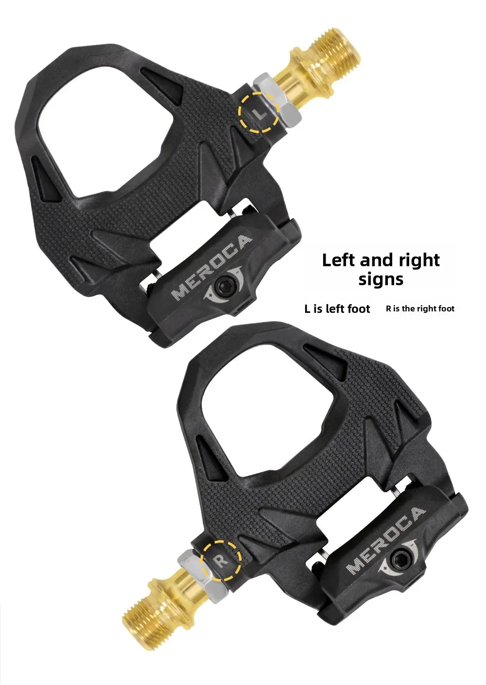 MEROCA HD-82 Rennrad-Schlosspedal, leichtes, selbstverriegelndes Fußpedal für Rennräder, SP*-System, Peilin mit Verriegelungsplatte – Detail 9