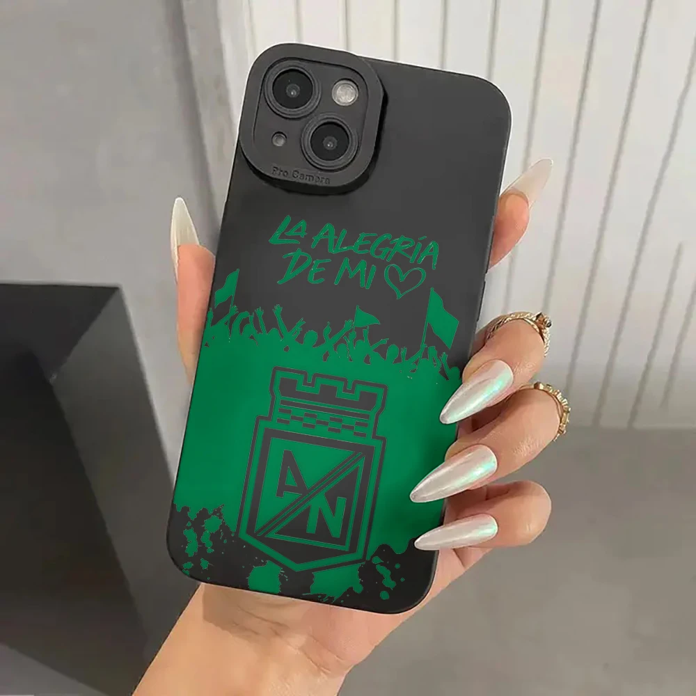 Atlético Nacional Spanische Positive Handyhülle für iPhone 15 Pro Max 14 12 13 11 16 15 17 Pro Max Plus Silikon Stoßfeste Hülle – Detail 1