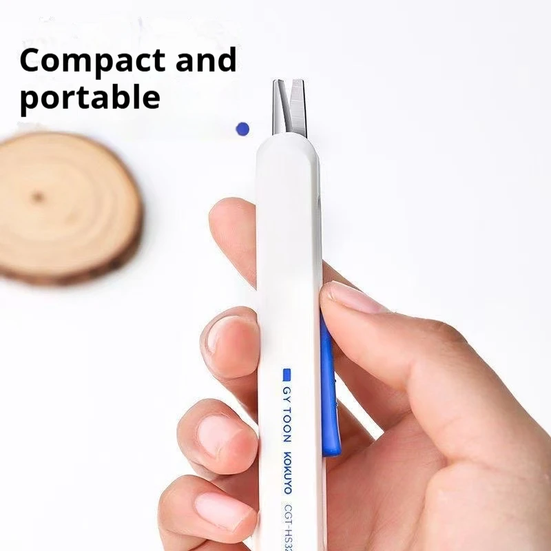 KOKUYO Multi-Functional Folding Scissors,Lightweight&Sharp Knife for Package Opening Precision Engineered Portable Cutting Tools