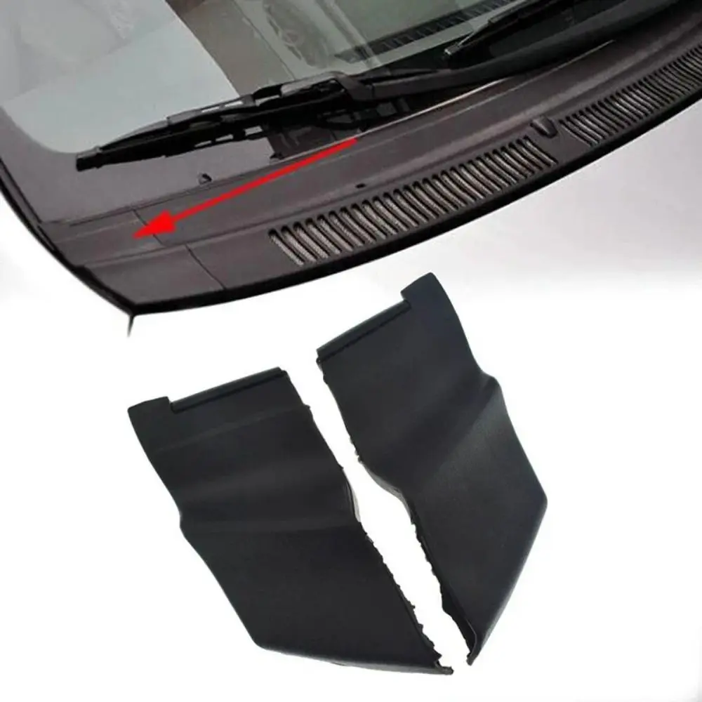 

1 pair Plastic Car Wrap Corner Trim Black Front Windshield Wiper Side Trim Cover Left Right for Toyota Yaris 4 Doors 2006-2010