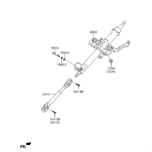 Imagen 2 del producto Nuevo Motor de dirección asistida 563303X500 56330-3X500 para Hyundai Elantra MD 2011-2015 para Kia Forte Koup Forte 5 2014-2016