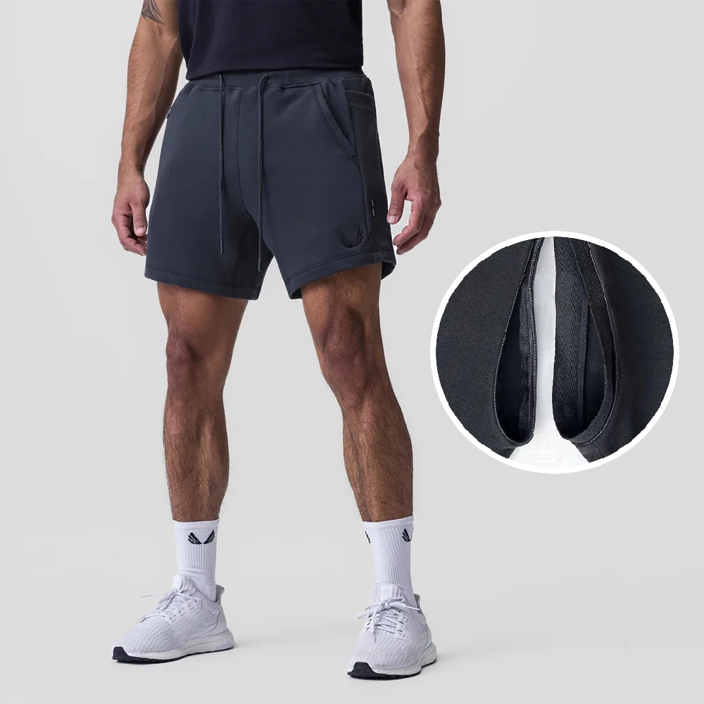 Fitness Shorts Men's Invisible Open Crotch Outdoor Sex Running Basketball Training Three Points Pants